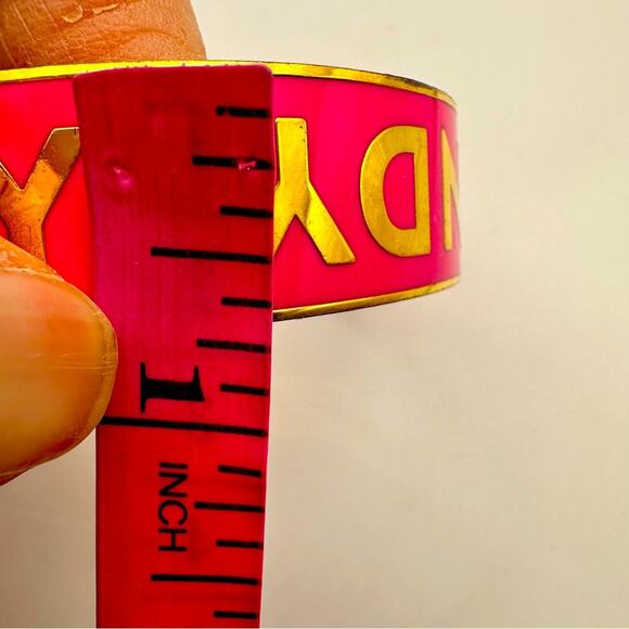 kate spade ARM CANDY Bracelet Pink Gold Bangle Preppy Retro Summer - Picture 5 of 14